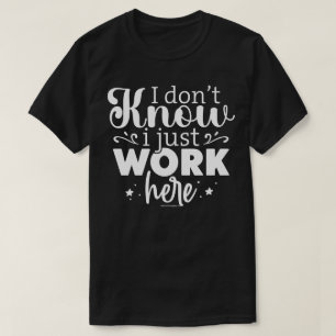 T-shirt graphique sarcastique - Je travaille juste