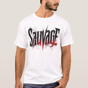 T-Shirt Graphique Sauvage Goth Streetwear - Gru Ed
