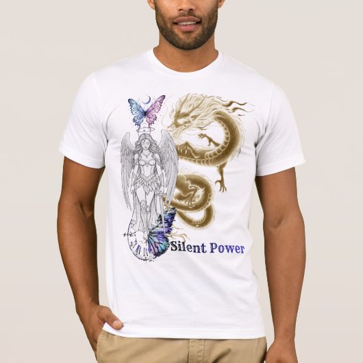 T-shirt graphique Silent Power (Devant)