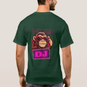 T-Shirt Graphique Singe de Dessin Animé Funky (Dos)