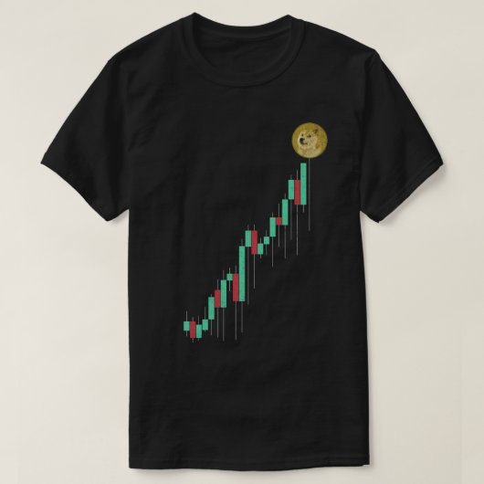 T-shirt Graphique stock À La Lune Dogecoin DOGE Coin Crypt (Design devant)