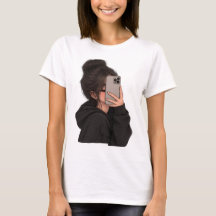 T-shirt graphique Streetwear pour fille urbaine se