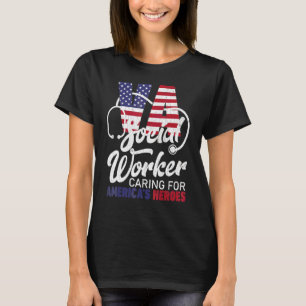 T-shirt Graphique sur le travail social des travailleurs s