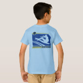 T-shirt Graphique surfant de cavalier sonique (Dos entier)