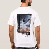 T-shirt Graphique surfant de mandrin de vague (Dos)
