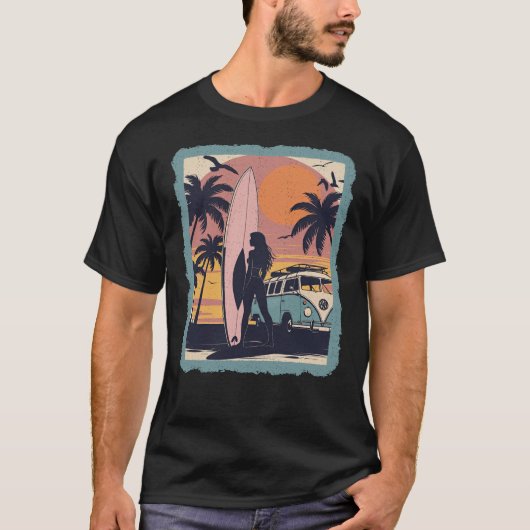 T-shirt Graphique SURFER (Devant)