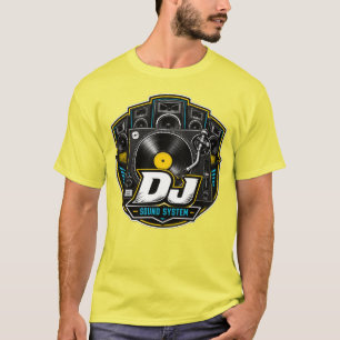 T-Shirt Graphique Système de Son DJ