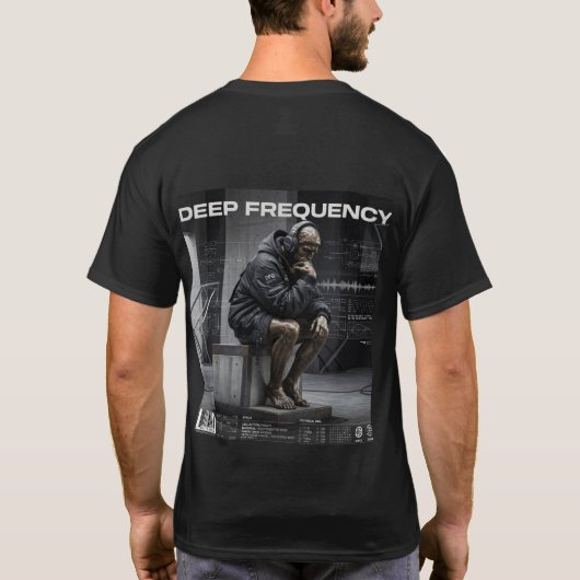 T-Shirt Graphique Techwear Fréquence Profonde (Dos)