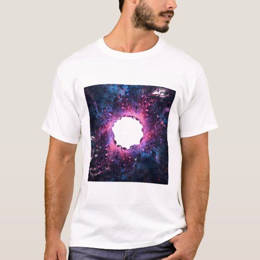 T-Shirt Graphique Tourbillon de Nébuleuse Cosmique (Devant)