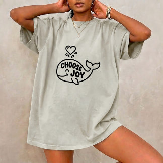 T-shirt graphique unisexe avec citation de baleine