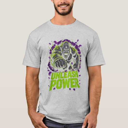 T-shirt graphique Unleash Power Gorilla (Devant)
