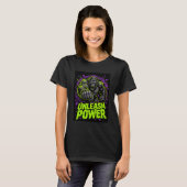 T-shirt graphique Unleash Power Gorilla (Devant entier)
