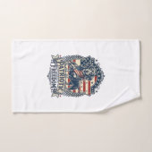 T-shirt graphique vectoriel de teckel patriotique_ (Serviette à main)