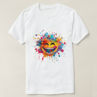 T-shirt graphique vibrant Holi Splash