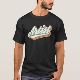 T-shirt Graphique Vintage Artist Cute