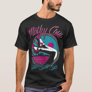 T-shirt graphique vintage avec vue sur coucher de