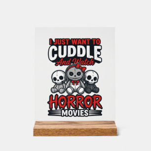 T-shirt graphique vintage Cuddle de film d'horreur
