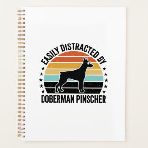 T-shirt graphique vintage Doberman Pinscher couche