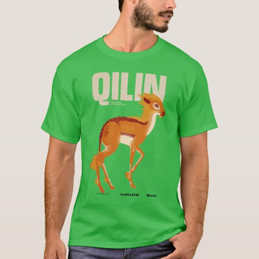 T-shirt Graphique Vintage Qilin (Devant)