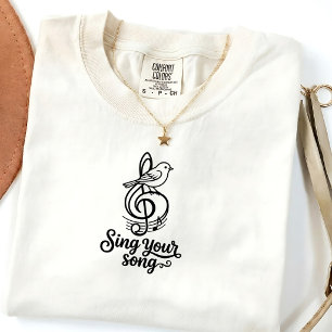 T-shirt graphique vintage Unisexe chante ta chanso