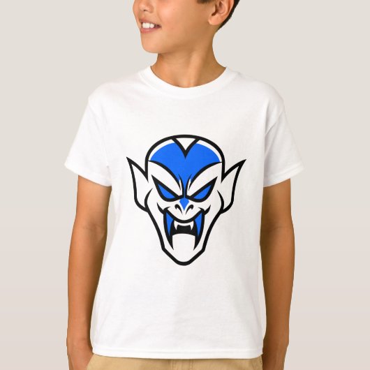 T-shirt graphique visage de vampire de dessin anim (Devant)