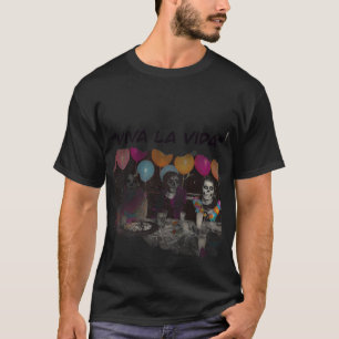 T-shirt graphique Viva La Vida Skeleton Party