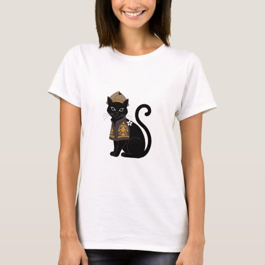 T-shirt graphique Warrior Black Cat (Devant)