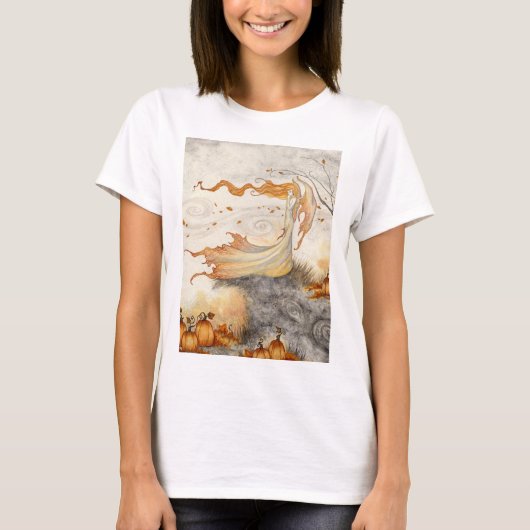 T-Shirt Graphique Whispers in the Pumpkin Patch (Devant)