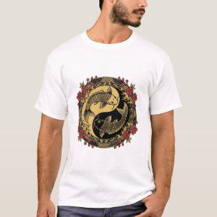 T-Shirt Graphique Yin Yang Dragons