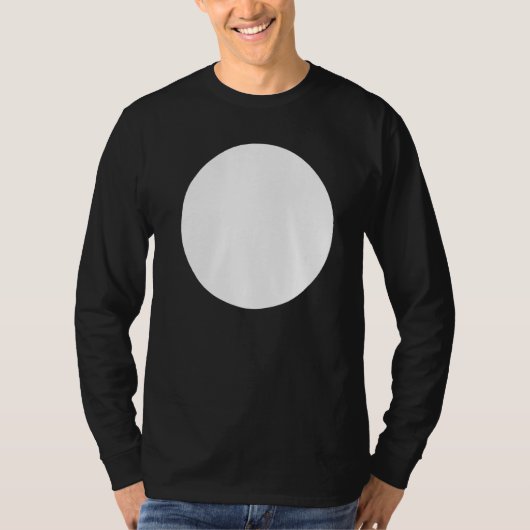 T-shirt Graphiques Abstraits imprimés en cercle blanc (Devant)