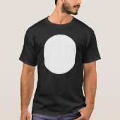 T-shirt Graphiques Abstraits imprimés en cercle blanc (Devant)