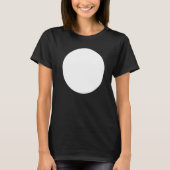 T-shirt Graphiques Abstraits imprimés en cercle blanc (Devant)