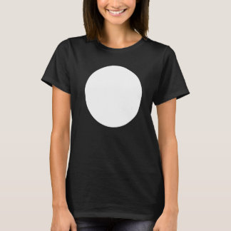 T-shirt Graphiques Abstraits imprimés en cercle blanc
