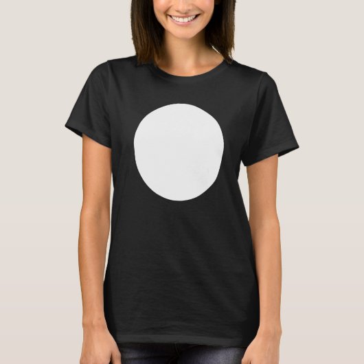 T-shirt Graphiques Abstraits imprimés en cercle blanc (Devant)