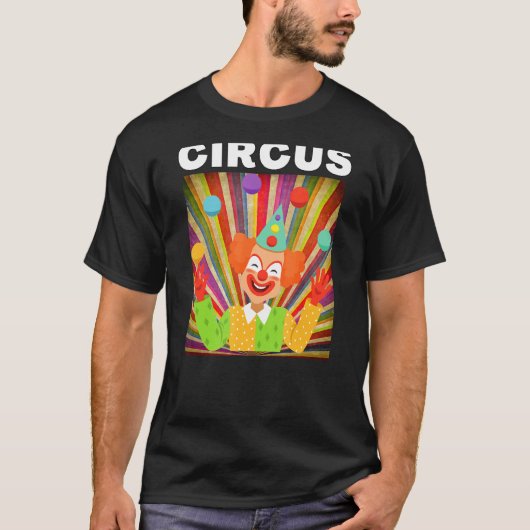 T-shirt Graphiques Clown Cirque Pour Circus Party (Devant)