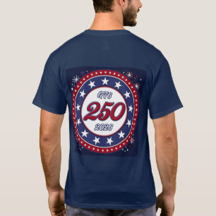 T-shirt Graphiques de feux d'artifice pour le 250e anniver
