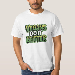 T-shirt Graphiques de mode de vie de Vegan drôle et gras
