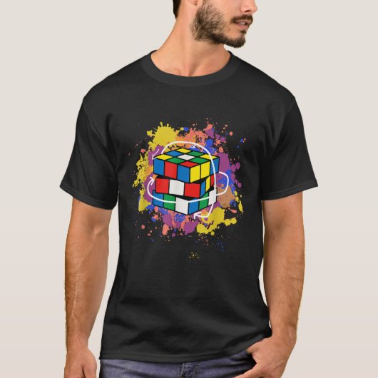 T-shirt Graphiques de Speedcubing de puzzle concurrentiel  (Devant)
