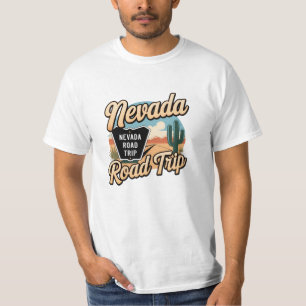 T-shirt Graphiques Gras et Whimsical Nevada