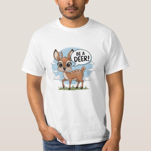 T-shirt Graphiques Whimsical et Bold Deer Lover (Devant)