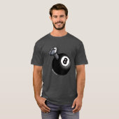 T-shirt Graphisme Boule 8 Fou (Devant entier)