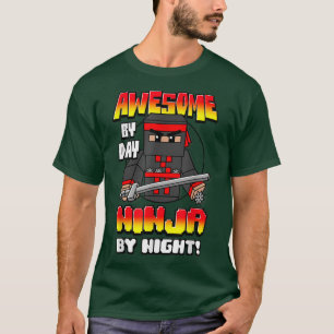 T-shirt Graphisme Branché Magnifique De Jour, Ninja De Nui