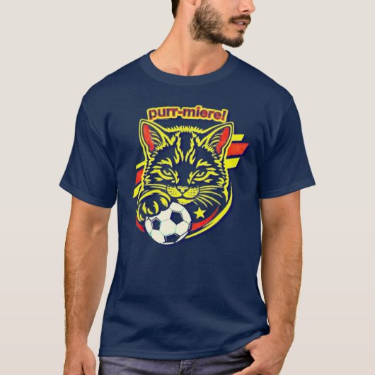 T-shirt Graphisme Chat de Foot (Devant)