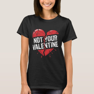 T-shirt Graphisme Cœur Brisé Rouge Fêlé Pas Votre Saint-Va
