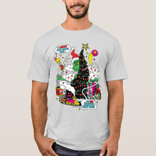 T-shirt Graphisme coloré de Noël de Grinch