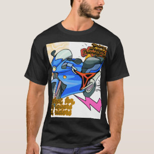 T-shirt Graphisme d'art de moto minimaliste – Moto moderne