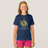 T-shirt Graphisme de boule de Noël HUFFLEPUFF™ (Devant entier)