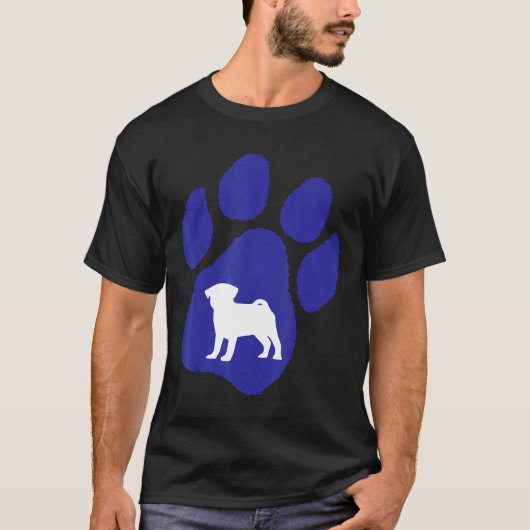 T-shirt Graphisme de carlin (Devant)