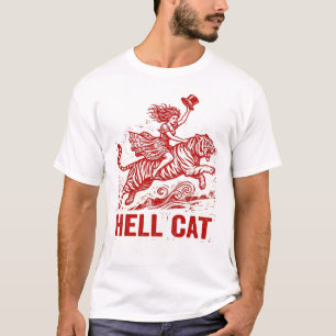 T-shirt Graphisme de cavalier de tigre vintage Art de tato