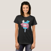T-shirt Graphisme de chat de soutien d'été de Rans Pride (Devant entier)